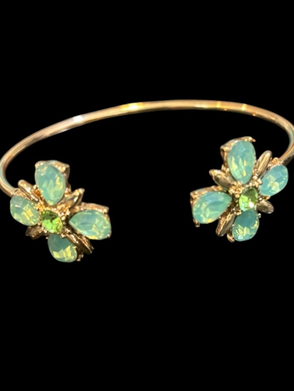Aratta Floral Open Cuff Bracelet NWOT